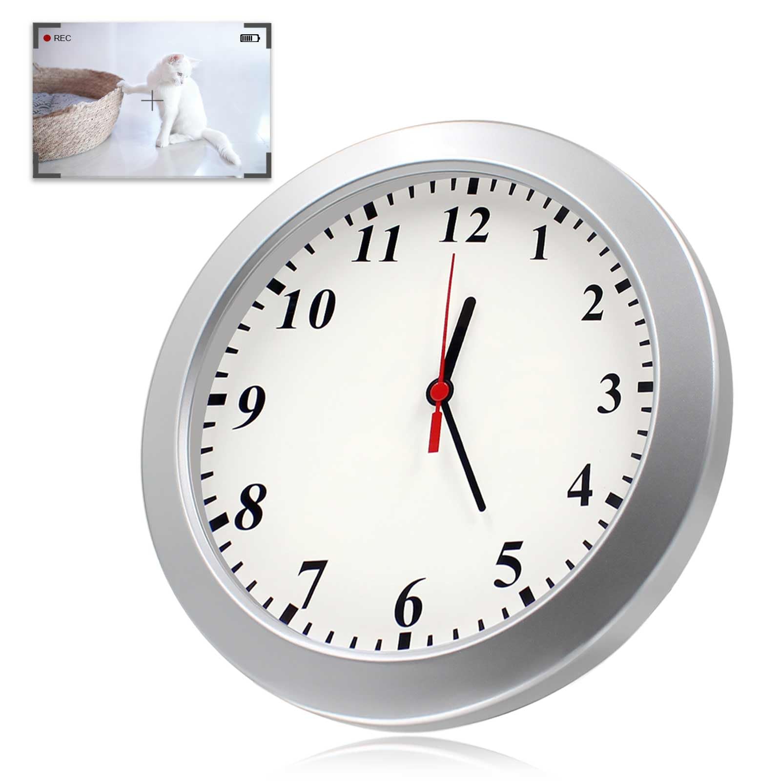1080P HD Mini Camera Wall Clock Cameras with Motion Detection Indoor Security Hidden Cam Pet Camera for Home