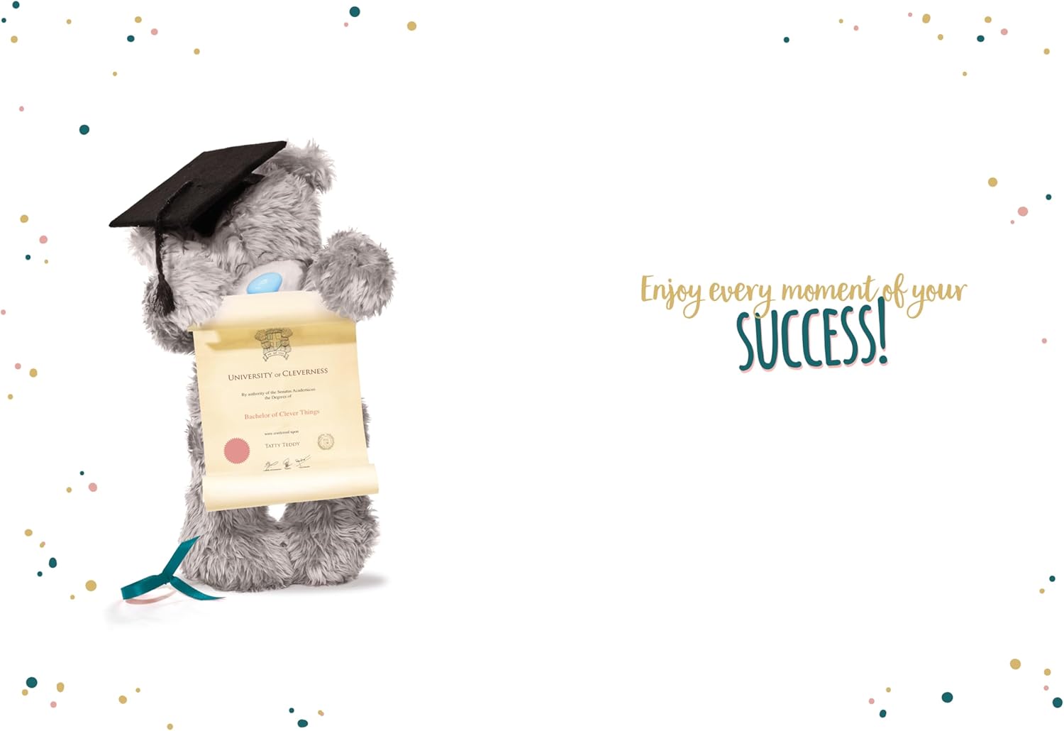Me To You Tatty Teddy Congrats On Your Graduation Greeting Card 5x7ins - Official Collection