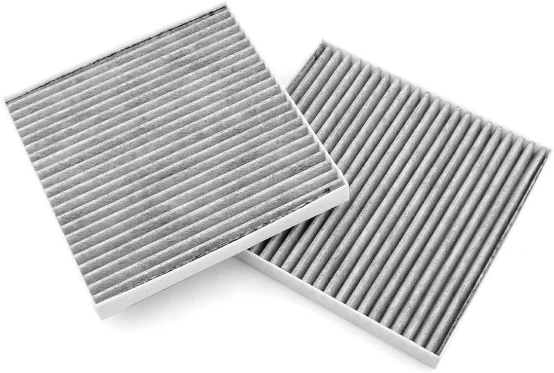 2 Pcs Rear Cabin A/C Air Filter Fit for Kia Carnival 3.5L 2022 2023 2024 2025 2026 Activated Carbon Cabin Back Trunk Air-Conditioning Filter Accessories Replace 97133-R0500 CF12968
