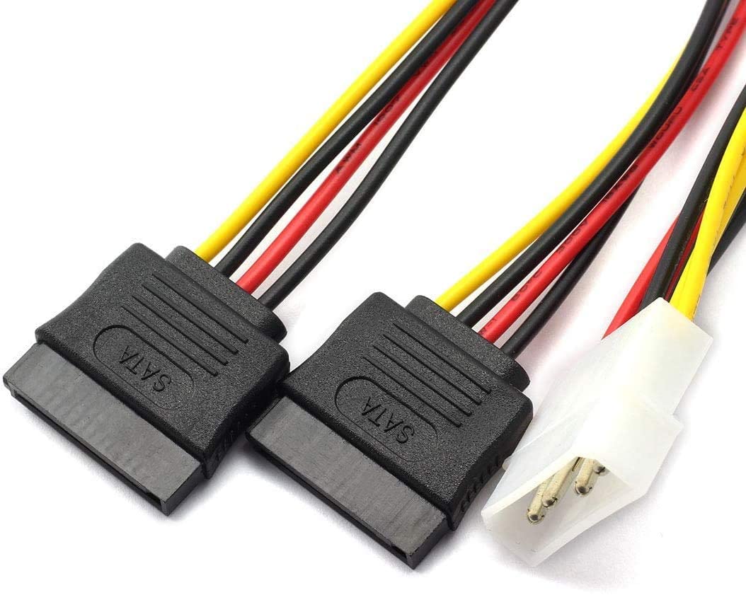 BTSTECH SATA Power Y Cable Adapter / 4 Pin Molex to 2 Dual SATA Power Y Cable Splitter for Internal Hard Disk Drive, HDD, SSD & DVD Writer (B09QH2J2Y3) Amazon Price History, Amazon Price Tracker