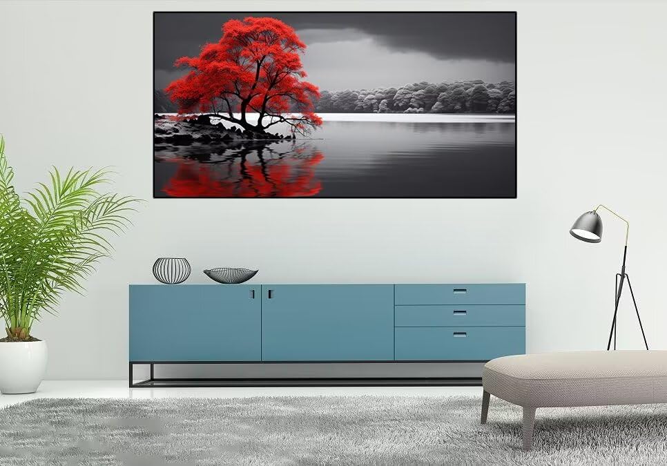 Peinture diamant arbre du lac 5D DIY grand format 90x180cm