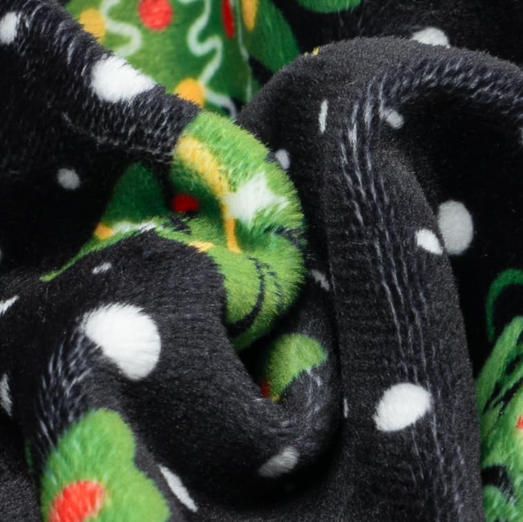 Image of Fitwarm Christmas Tree Dog Pajamas, Christmas Clothes for Small Dogs Boy Girl, Holiday Pet Outfit, Black, Red, Green, Yellow, XXL