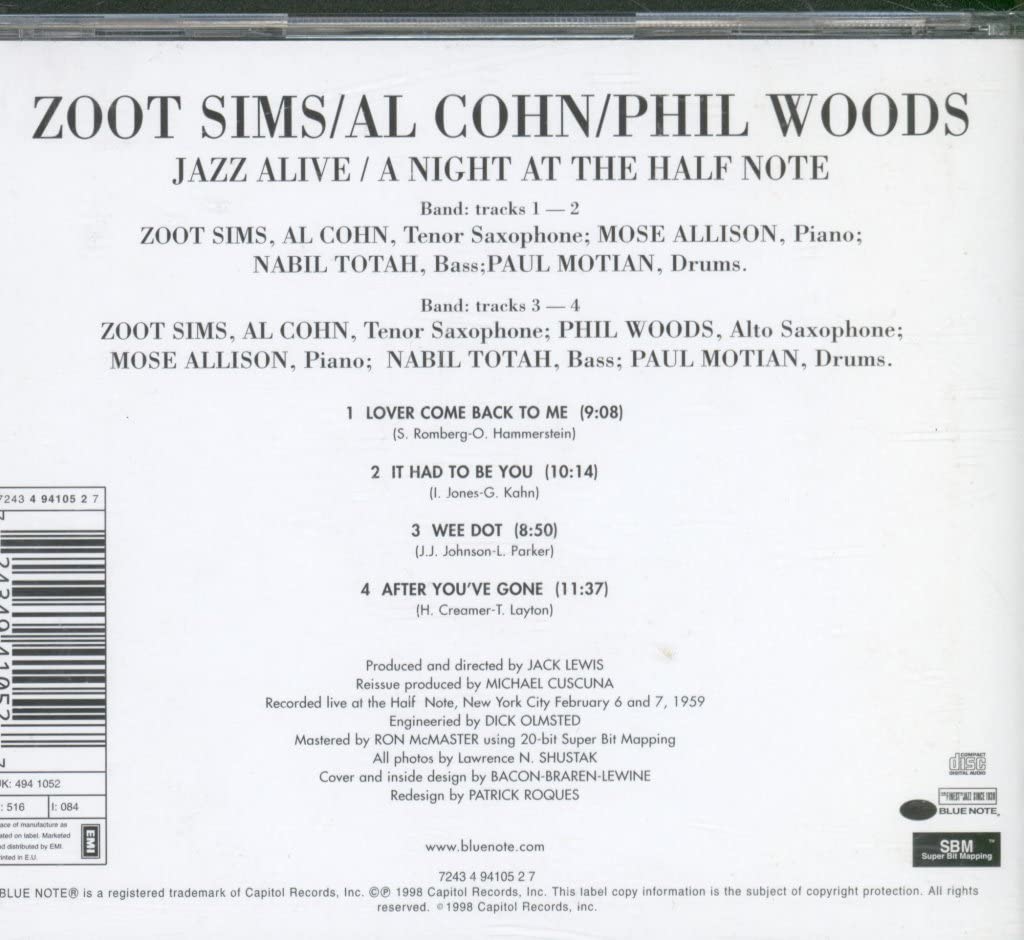 Jazz Alive! A Night At The Half Note