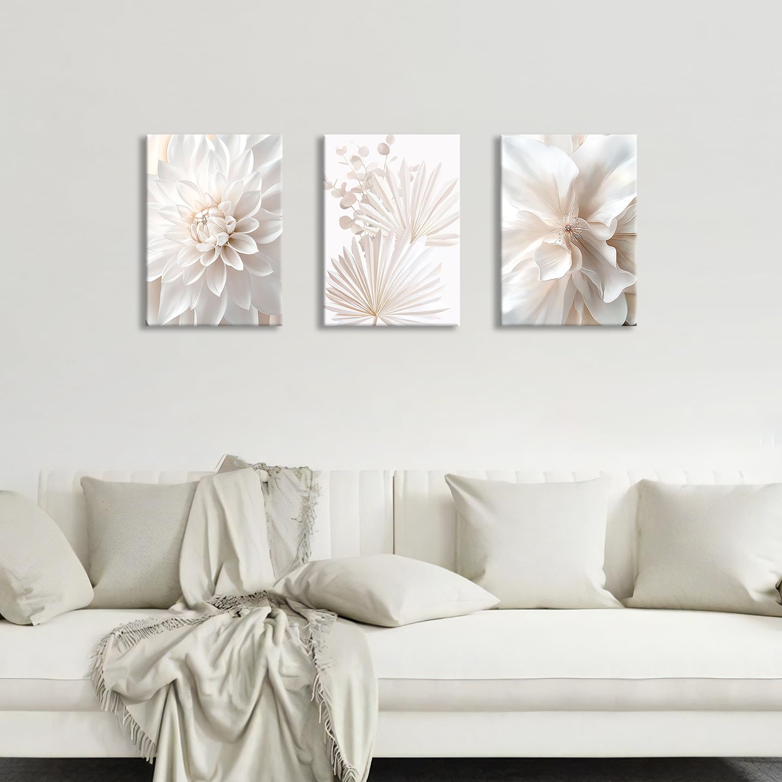 3 Pcs Wooden Framed Canvas Wall Art Set Bohemian Sage Green Canvas Prints Poster Geometric Line Beige Green Pictures for Living Room Bedroom Dinning Room Hallway Stairs Wall Decor 30x40cm x3pcs — view 288