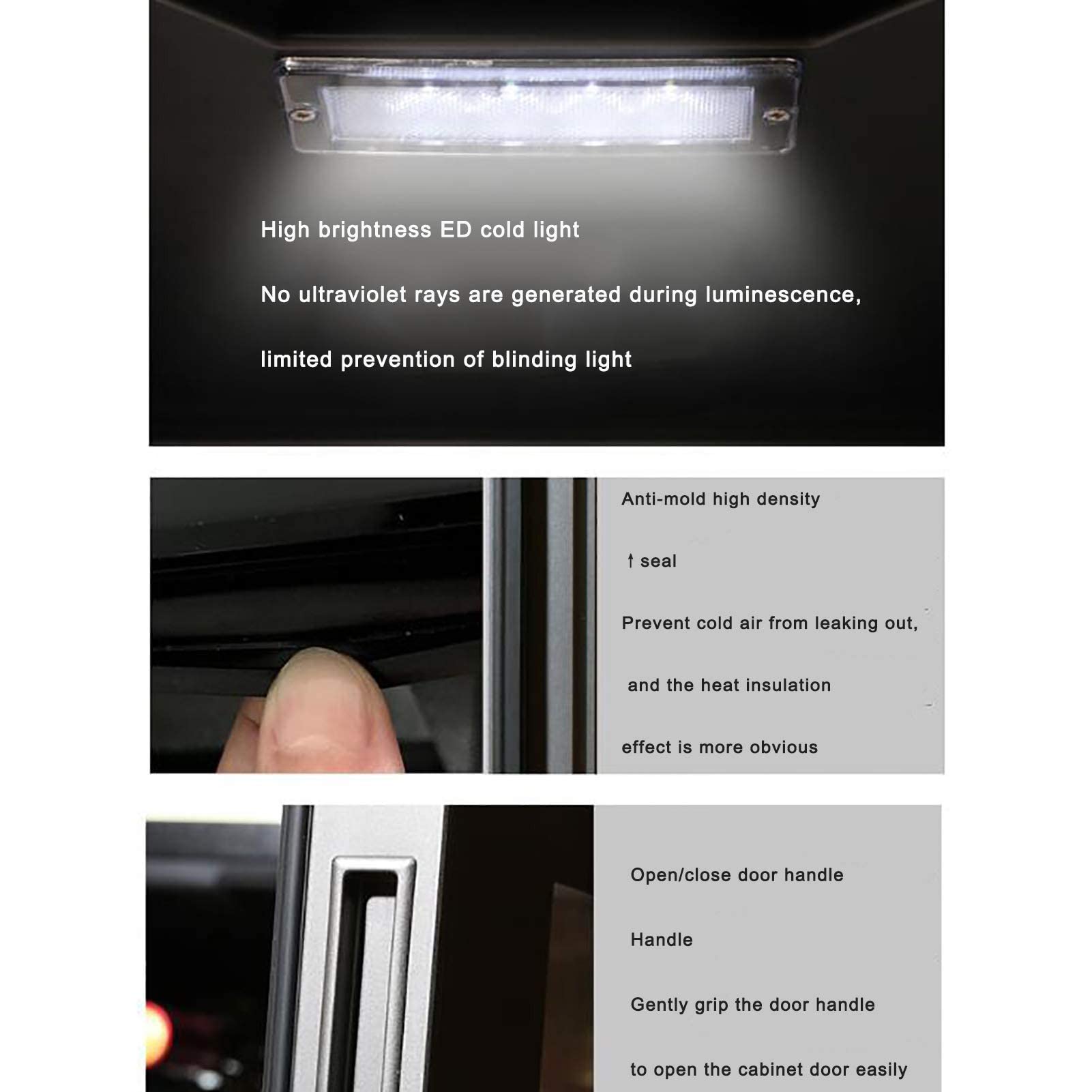 LJLZXPBUS Wine Cooler 28 Bottle Dual Zone Wine Refrigerator with Stainless Steel Tempered Glass Door Hollow Tempered Glass Insulation Fit Champagne Bottles, Fre on Fridge.com
