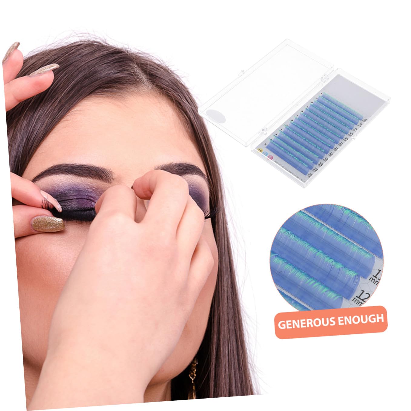 FRCOLOR Pestañas Postizas Fluorescentes De Cosplay Mechones De Neón Diseño y Confortable Para Maquillaje Nocturno y Eventos Especiales