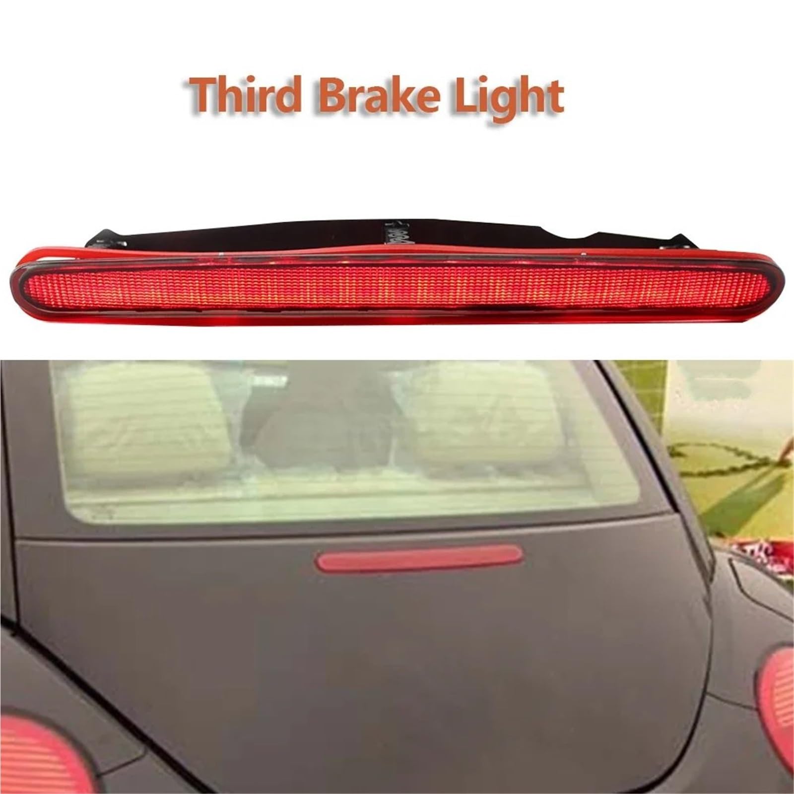 Terza Luce Stop Auto LED Terzo Alto Freno Fanale Posteriore Lampada Posteriore Automatica Per VW Per Beetle 1998-2004 2005 2006 2007 2008 2009 2010 Luci Terzo Stop(Rosso)