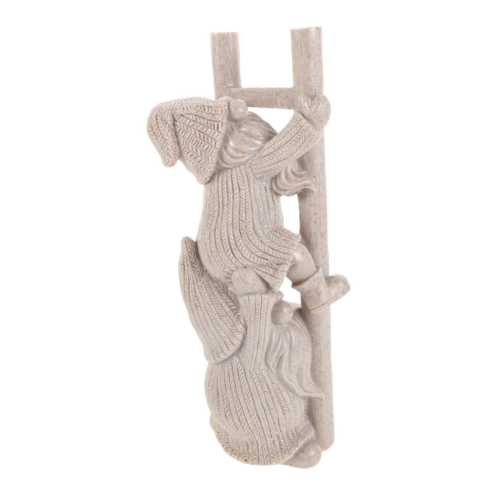 Toyvian Statue GNOME Grimpant Résine Figurine GNOME De Jardin Décoration De Noël pour Extérieur pour Jardin