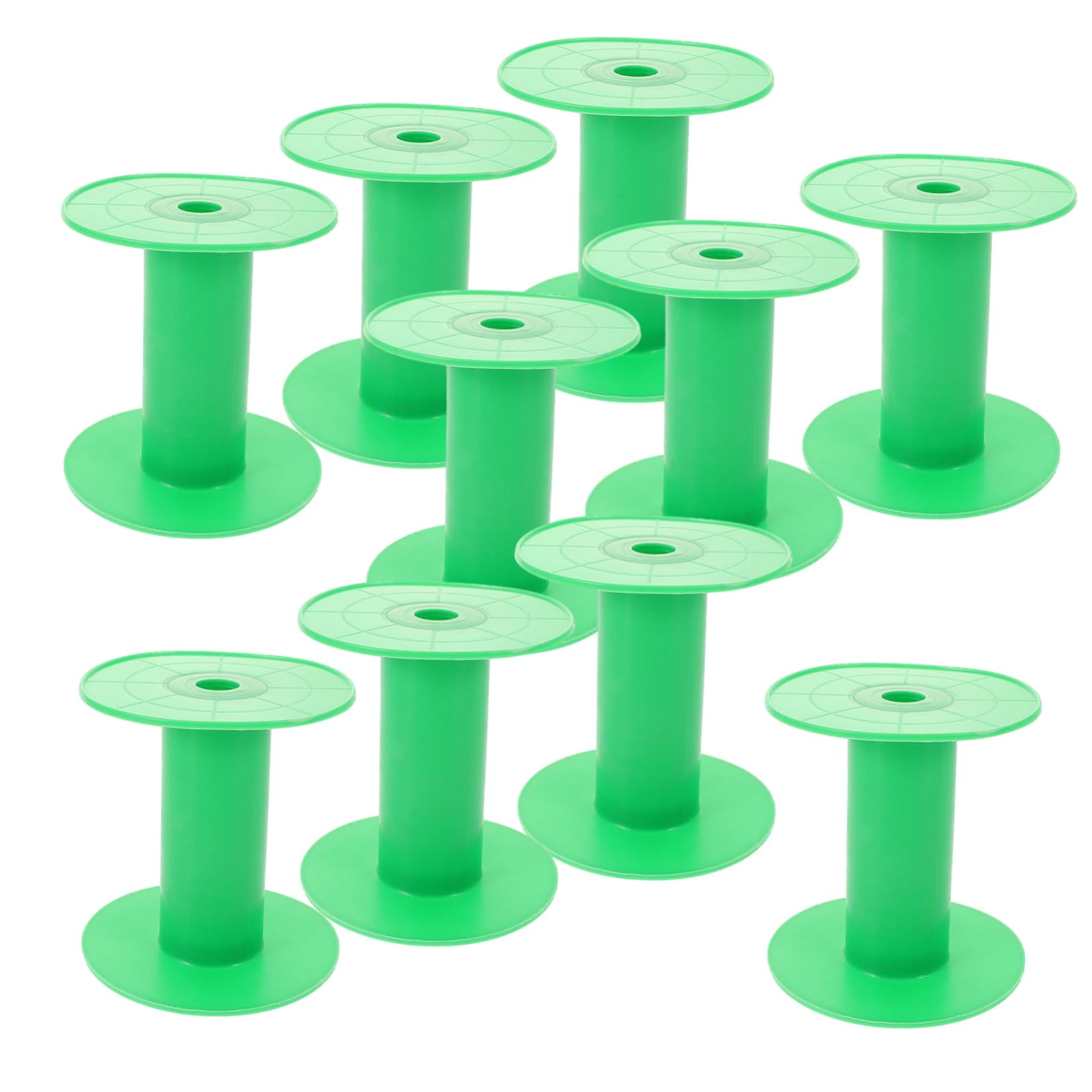 OSALADI 10 Bobinas de Costura de Alambre de Plástico Verde, Prácticas para Proyectos de Costura, Rotación y Material Pp para Manualidades y Bricolaje