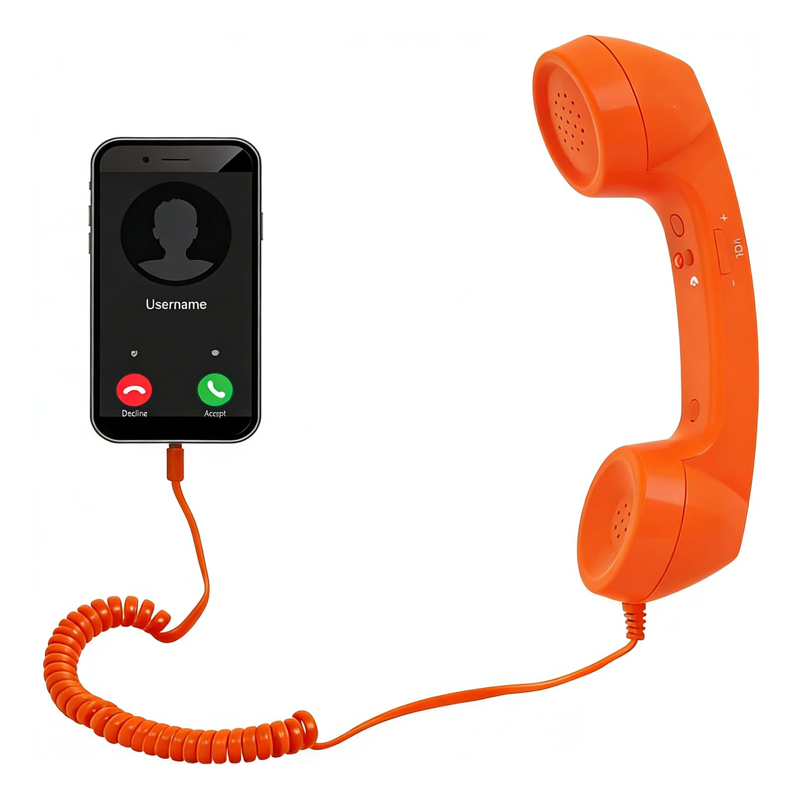 Ricevitore del Telefono Cellulare, Cornetta del Telefono retrò Vintage Ricevitore del Telefono Cellulare per Tutti gli Smartphone e Computer con Jack per Cuffie da 3,5 Mm (Nero Ricevitore del Telefono Cellulare, Cornetta del Telefono retrò Vintage Ricevitore del Telefono Cellulare per Tutti gli Smartphone e Computer con Jack per Cuffie da 3,5 Mm (Nero