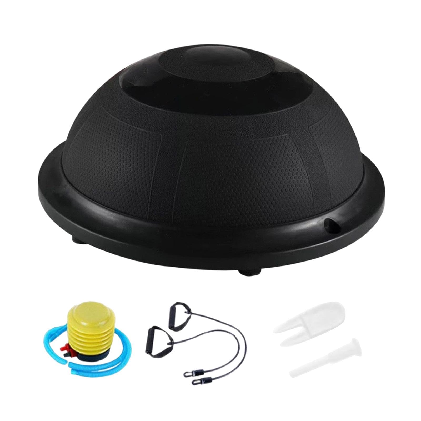 CALANDIS Balance Ball with Resistance Bands and Pump for Gymnastic Full Body Workouts Black | Exercise Balls | Fitness Equipment & Gear | Fitness Running & Yoga | Sporting Goods-picture-10