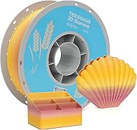 Vista 21 de Filamento Matte Rainbow PLA para Impresora 3D, 10 Carretes, Carrete de 1KG (2.2lbs) 1.75mm, Filamento Gradiente Multicolor a Granel para la mayoría