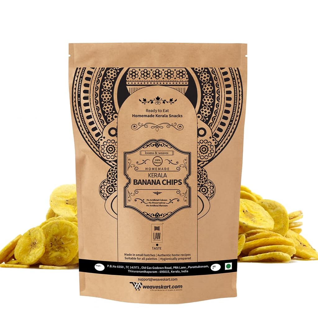 looms & weaves - Homemade Kerala Banana Chips - 250g