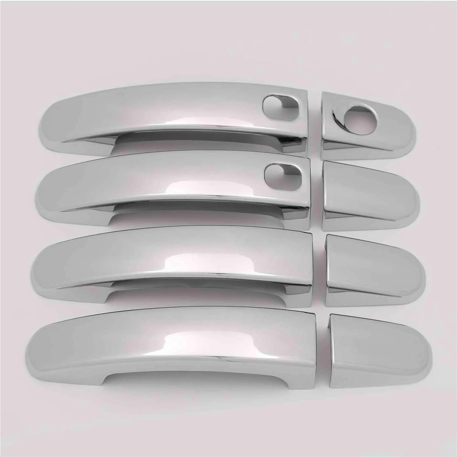 UJNHEQ ABS Chrome Glossy Black Car Door Handle Cover Trim Sticker for Ford for Focus 2005 2006 2007 2008 2009 2010 2011(Style 5)