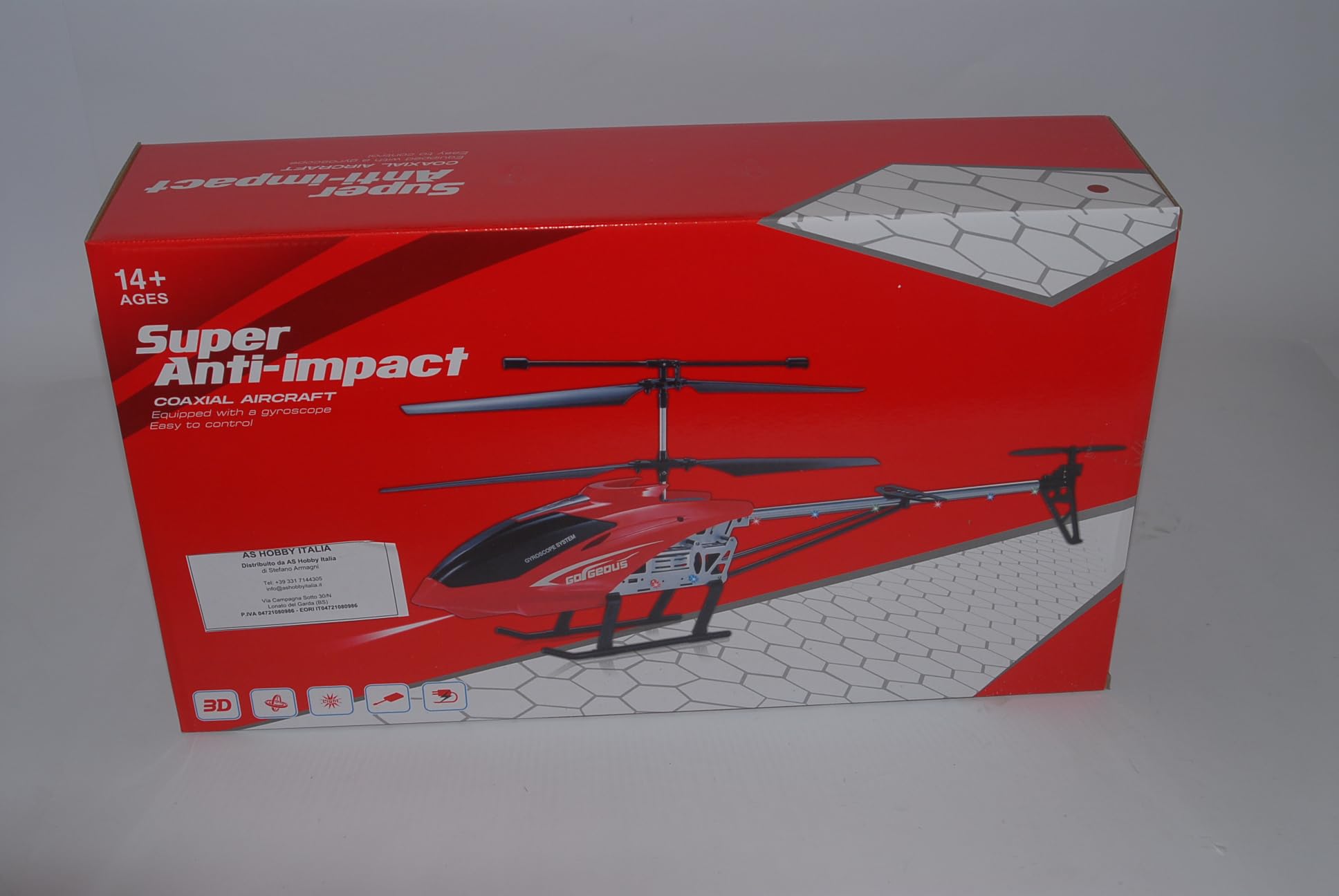 Elicottero Radiocomandato XXL 70 cm AiJH Blu 2.4GHz – Elicottero RC con Giroscopio 6 Assi