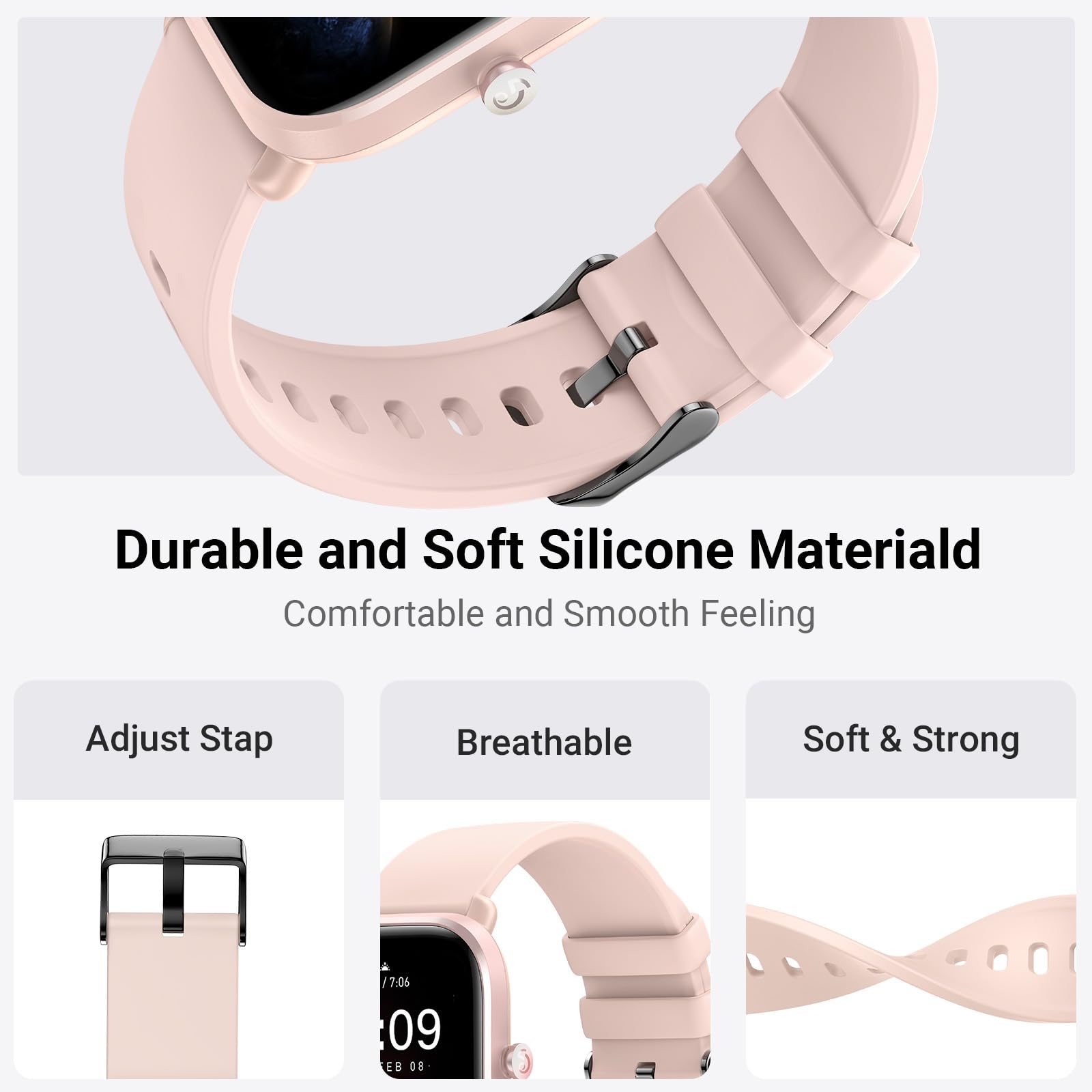 Higgs 22mm Silicone Cinturino Compatibile con Amazfit GTR 3/3 Pro/Amazfit GTR 2/2e/Amazfit GTR 47 mm/Samsung Galaxy Watch 46 mm/Huawei GT 2 46 mm,Sportivo Cinturini Xiaomi Mi Watch/S1/S1 Active