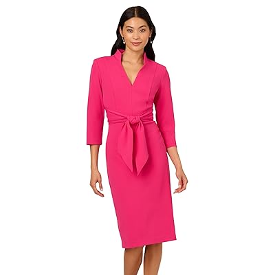 Adrianna Papell Front Tie Short Dress Women