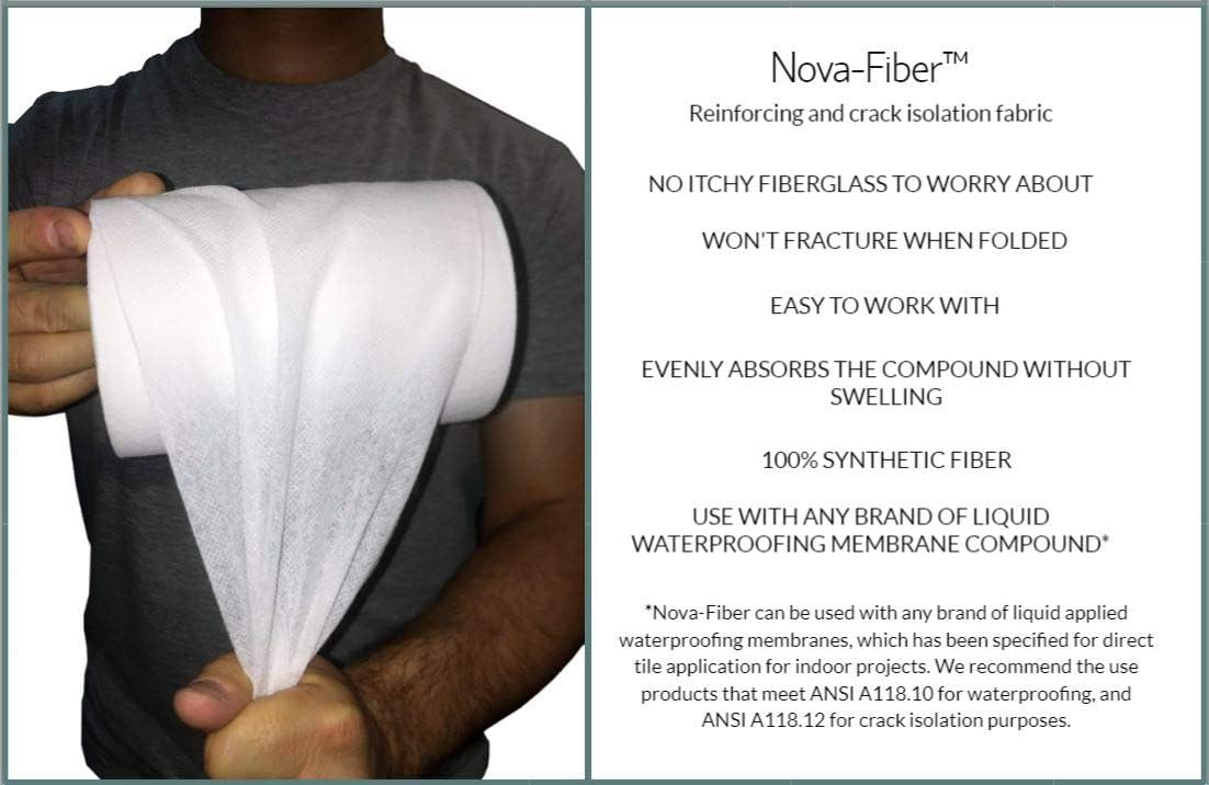 Onе-Dау Sаlе: Uр tо 80% оƒƒ Nova-Fiber 6 inch X 75 Foot Roll (15cm X 23m) Reinforcing and Anti Fracture Mesh Tape for Liquid Waterproofing Membranes