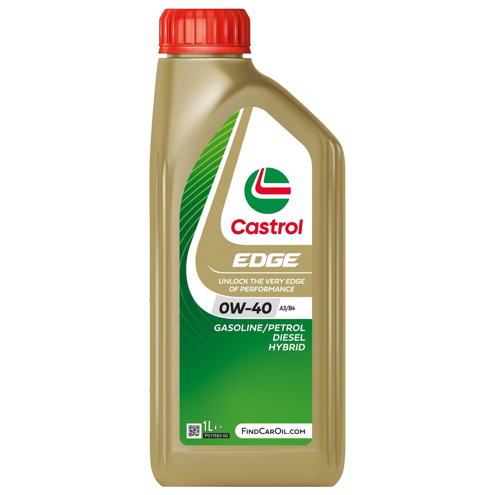 2 x Castrol Edge High Performance Fully Synthetic 0W40 A3/B4 Engine Oil, 1 Litre