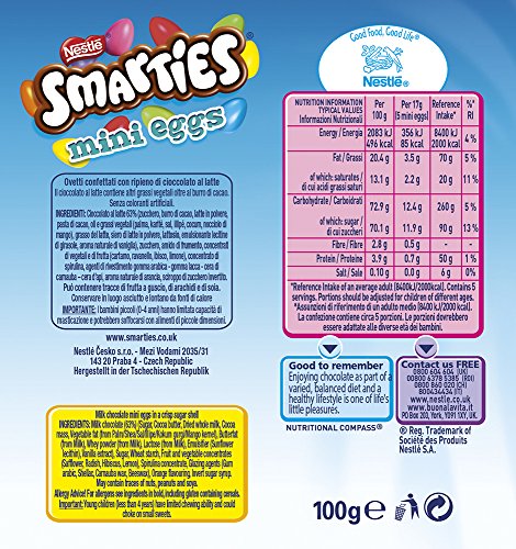 Smarties Ovetti Confettati con Ripieno di