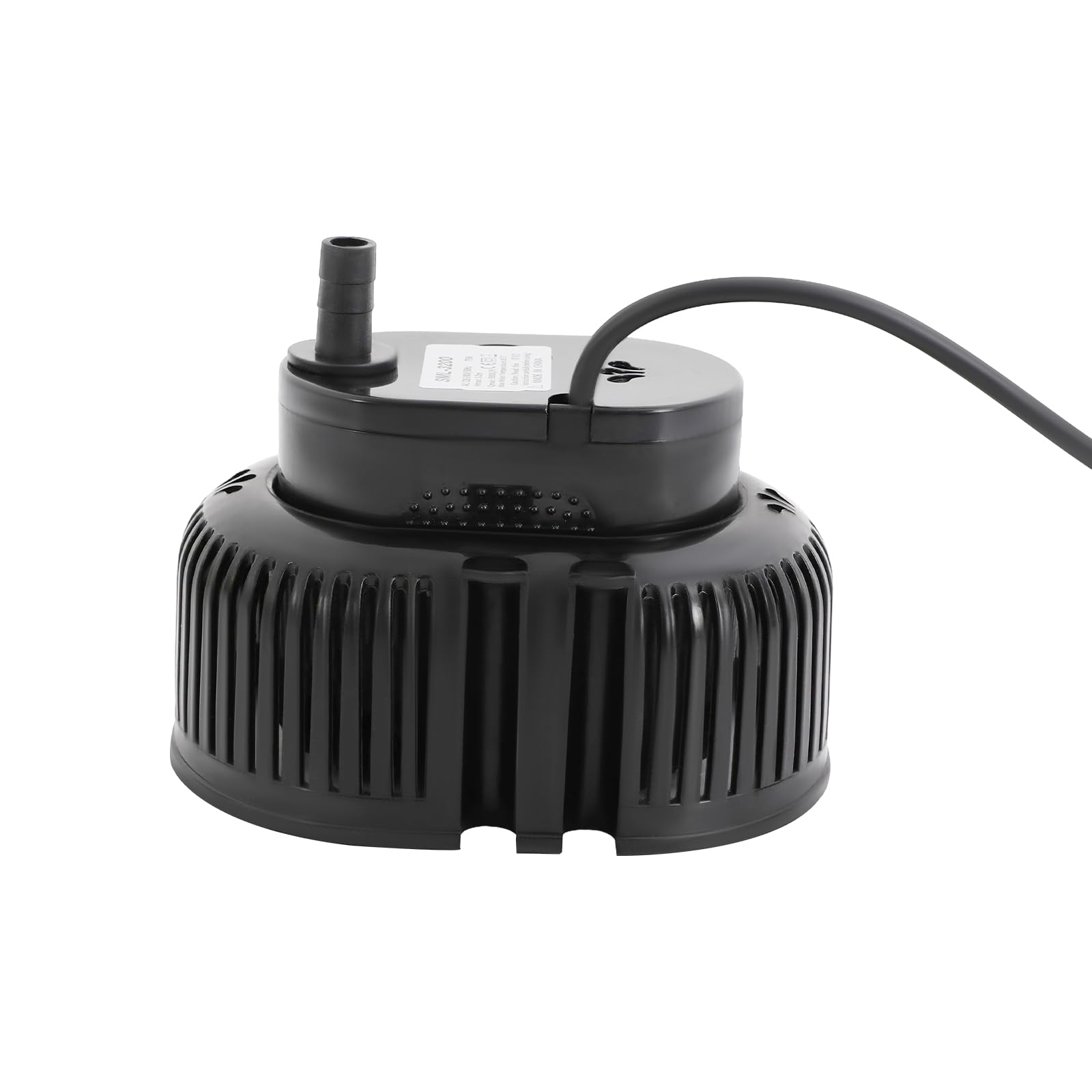 Pompe de piscine 75 W pour pataugeoire, pompe filtrante avec conduite d'eau, raccords, pompe filtrante IPX8 pour étangs, bassins, piscines, fontaines, aquariums, irrigation agricole (noir)
