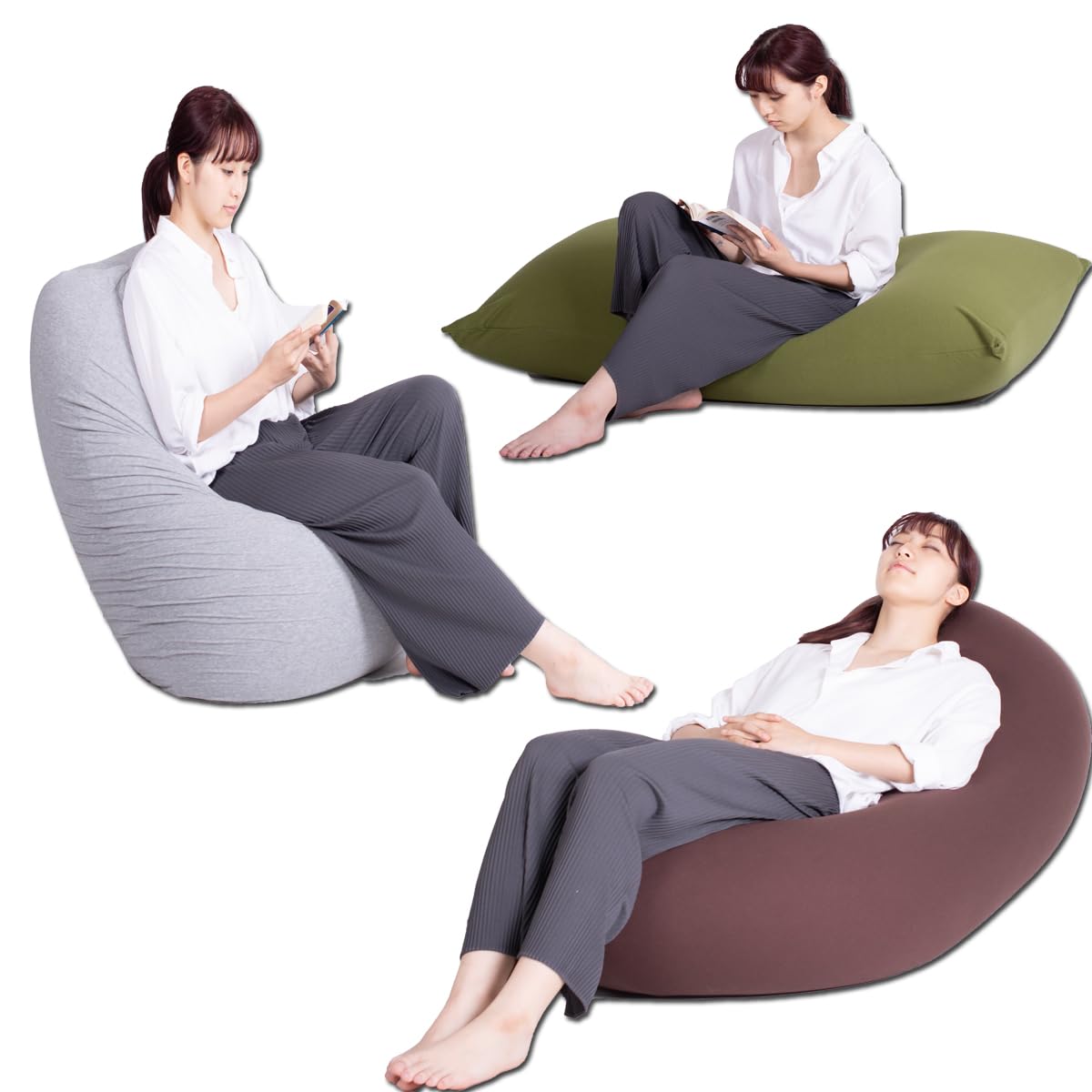 Amazon.co.jp: フレックス販売 ビーズクッション 日本製 ビーズバッグ