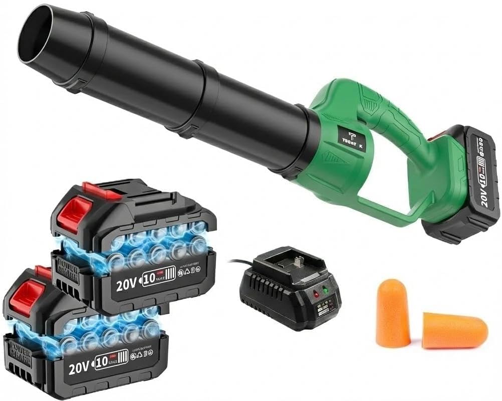 Tegatok Extended Version R Cordless Snow Blower and Shovel Set with 2 Battery and Charger,Cordless Snow Removal Equipment, Portable Winter for Driveway, Sidewalk