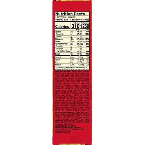 Miniatura 3 de Jimmy Dean Sándwiches de galletas de tocino, huevo y queso, 4 unidades (congelados)