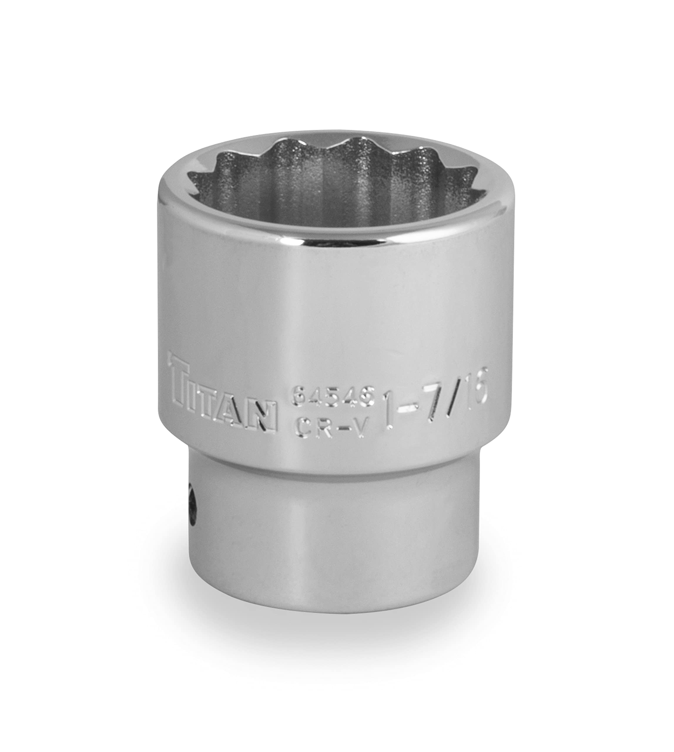 Douille SAE 12 pans Titan de 1-7/16" avec entraînement robuste de 3/4"