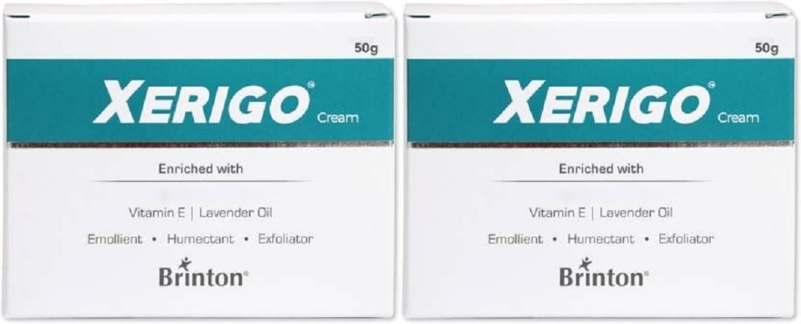 Brinton Xerigo Intense Skin Moisturizing Cream with Exfoliating Ingredients for Cracked Feet, Elbow & Knees, Prevents Moisture Loss, 50g x Pack of 2-image-37