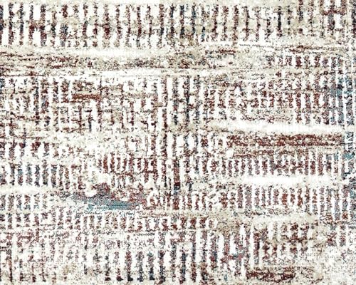 Image of Super Soft Art Collection Abstract Modern Classical Design Carpets Highest Density Silk Carpets for Home Living Room Bedroom /Hall (5x7 feet (150 x 210 cm) Multi Vintage L)