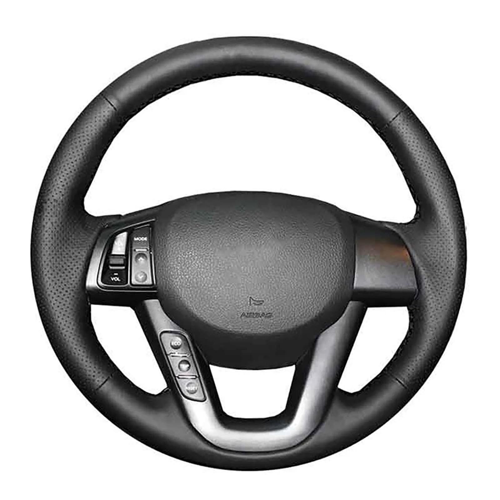 Dla Kia K5 2011 2012 2013, Dla Kia Optima, Spersonalizowany Oryginalny DIY Pokrowiec Na Kierownicę Samochodową Czarny Skórzany Oplot Na Kierownicę