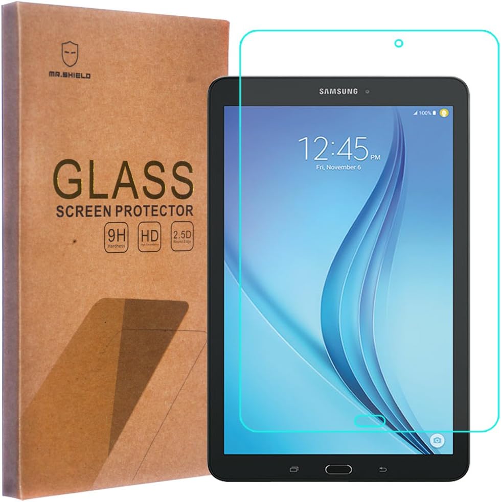 Mr.Shield Designed For Samsung Galaxy Tab E 8.0 [Tempered Glass] Screen Protector [0.3mm Ultra Thin 9H Hardness] with Lifetime Replacement