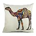 18 x 18 Standard Size Camel Print Pattern Decorative Pillow Case Cushion Covers