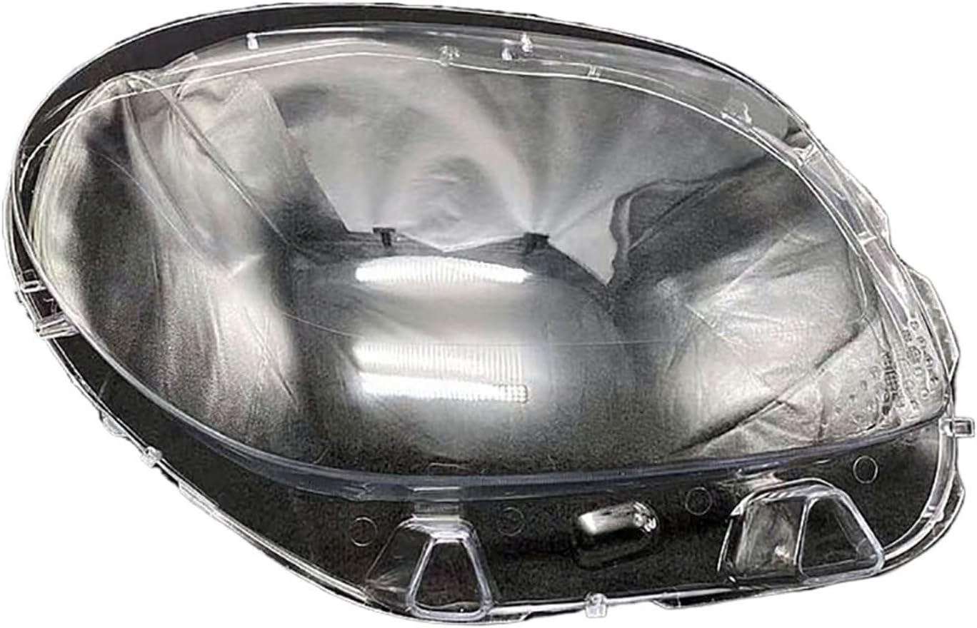 Head lamp Cover Compatible for Mercedes for Benz Smart For two For four 2016~2019 Front Transparent PC Lampshade Headlight Shell Lens Plexiglass(A Piar)