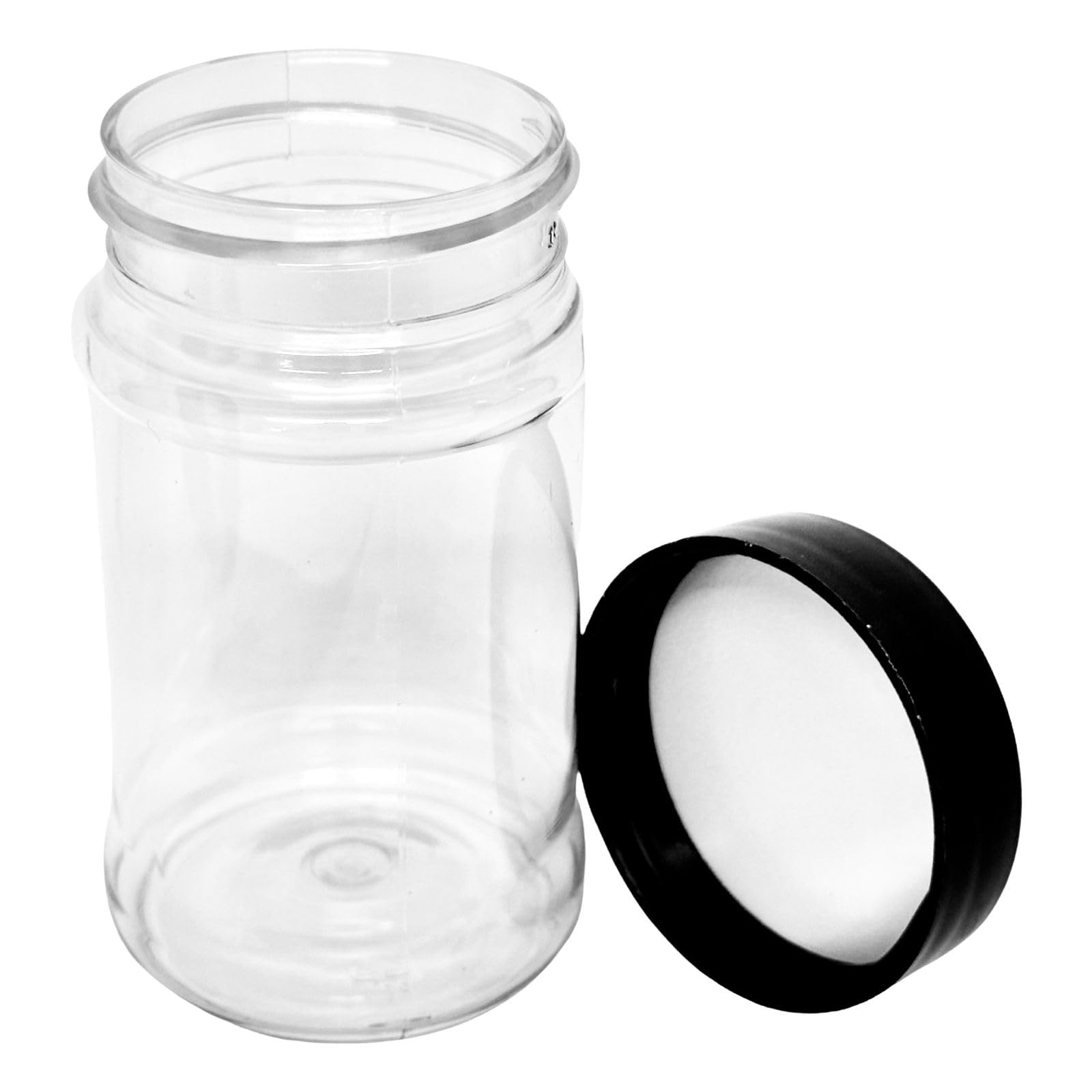 Slime Candy Storage Containers Clear Plastic Mason Jars - 6 Pack 16oz ...