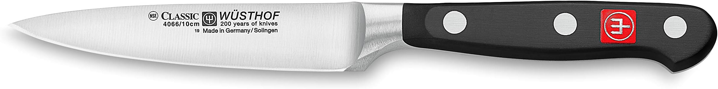 WüsthofGemüsemesser, Classic (4066-7/10), 10 cm Klingenlänge, geschmiedet, rostfreier Edelstahl, scharfes Küchenmesser for Obst und Gemüse