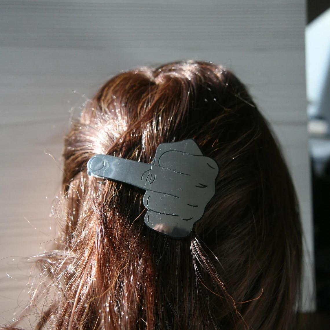 Funny Middle Finger Hair Clip，1PC Funny Hair Clip