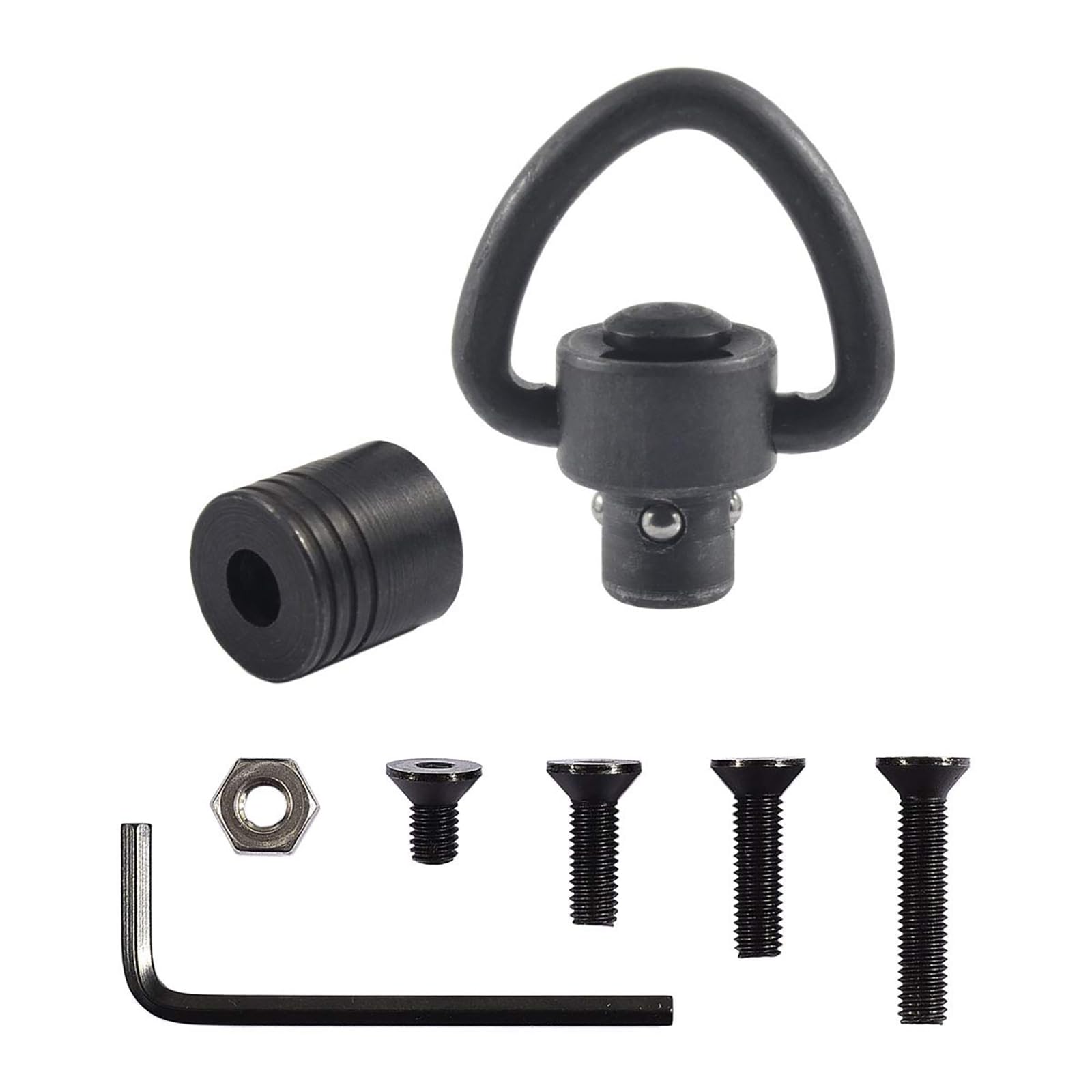 WILDAURORA QD 1'' Swivels Mount Quick Detach Loop Base Kit with 4 Screws + 1 nut + 1 Wrench