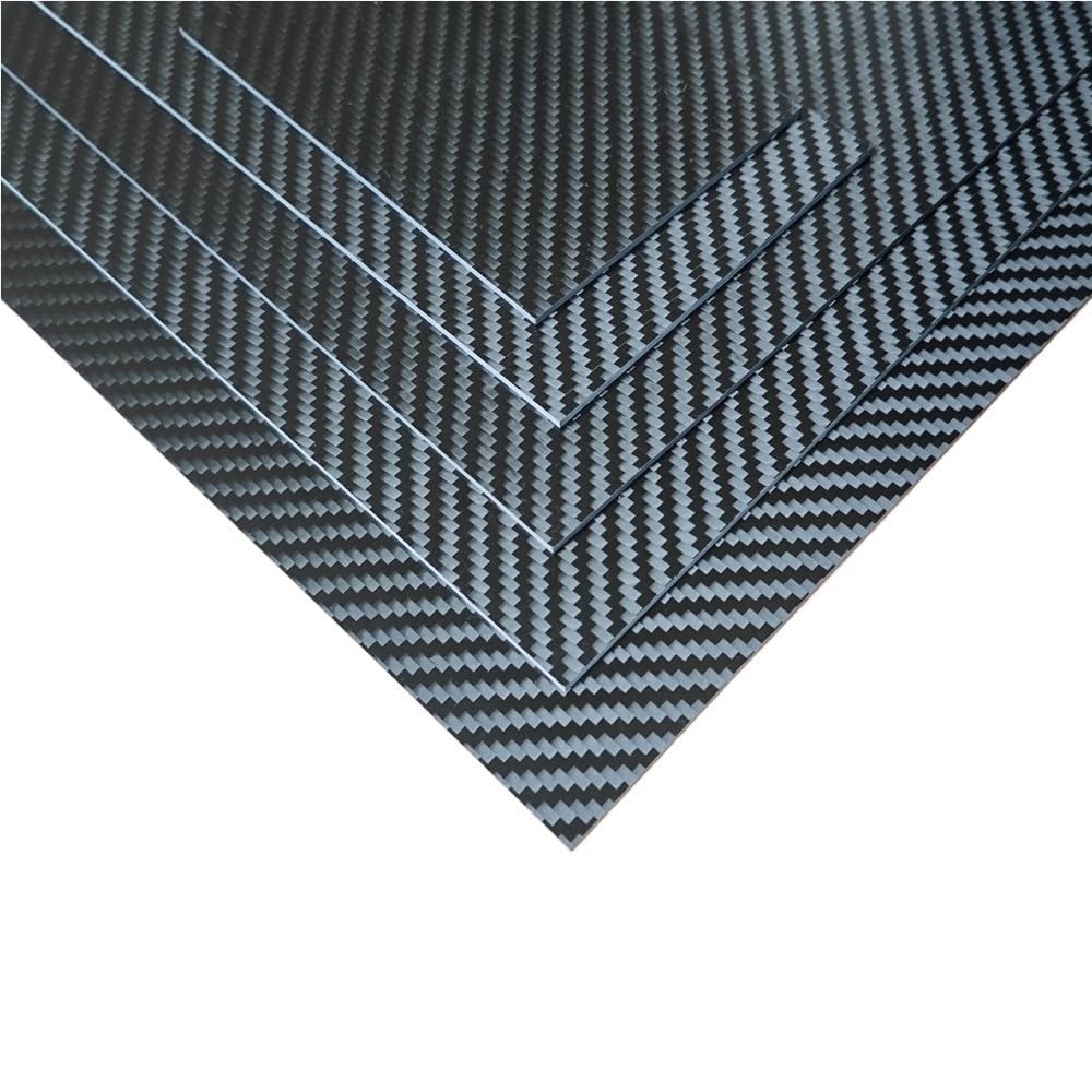 Laminato di carbonio Lastra in fibra di carbonio 3K da 300x400 mm, pannello in ad alta rigidità for strumentazione, 1 pezz0(1.5mm)