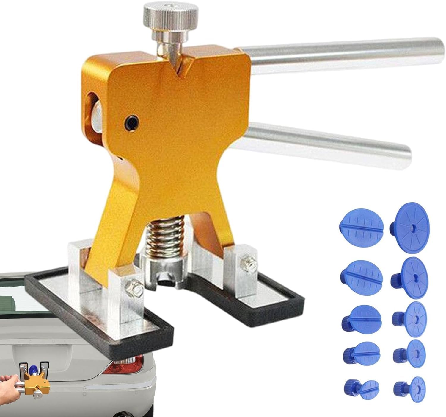 Mayhug, estrattore per ammaccature, kit per la rimozione delle ammaccature | Kit estrattore per ammaccature per auto con 18 guarnizioni, kit estrattore per ammaccature per auto, estrattore per