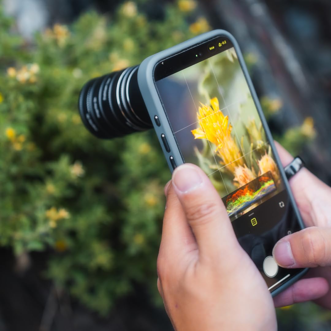 ShiftCam LensUltra 240 mm Super Zoom Teleobjektiv-Set für iPhone & Android – 240 mm Teleobjektiv + 4 Makrokonverter + 3 Filter – Komplette Weitreichweite + Nahaufnahmen für Distanz- und