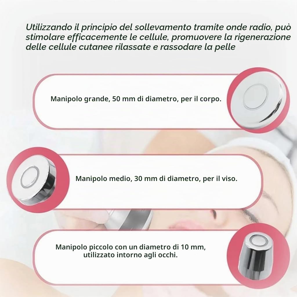 Macchina Radiofrequenza Viso E Corpo, Macchina Bellezza Viso, Professionale Dispositivo Di Bellezza Antirughe, Viso E Corpo Strumento Per Rassodare La Pelle A Radiofrequenza