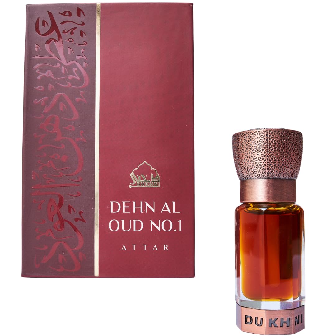 Dukhni Dehn Al Oud Attar For the Oud Connoisseur | Authentic Arabic Fragrance Oil | Special Luxury Gifting | 1 bottle x 6ml | Arabian Perfume Oil