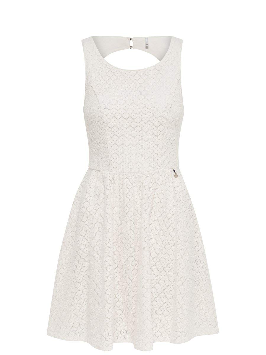 ONLY Damen Kleid ohne Ärmel Spitzen-