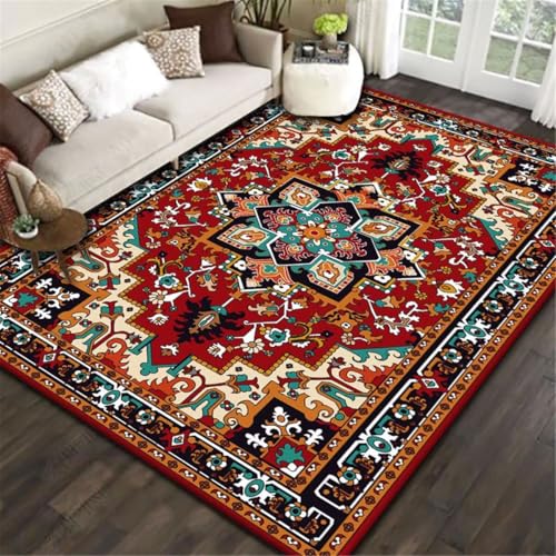 Tapis traditionnel style rétro rouge floral 160x230 cm - 2