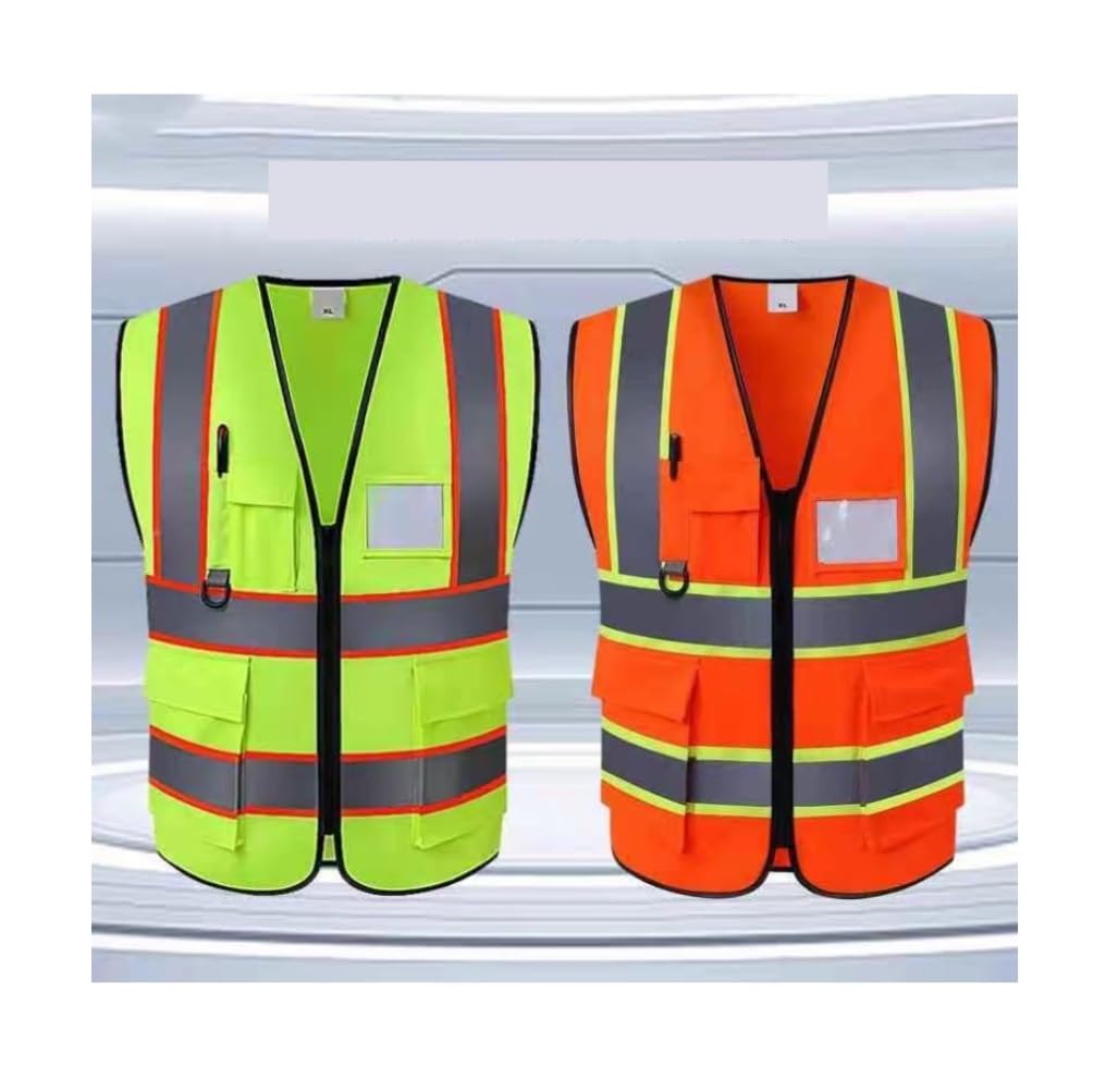 Chaleco de Alta Visibilidad Chaleco Reflectante Chalecos Reflectantes De Seguridad For Hombres Y Mujeres Chalecos De Construcción Y Tráfico Chaleco de Trabajo Chaleco de Seguridad