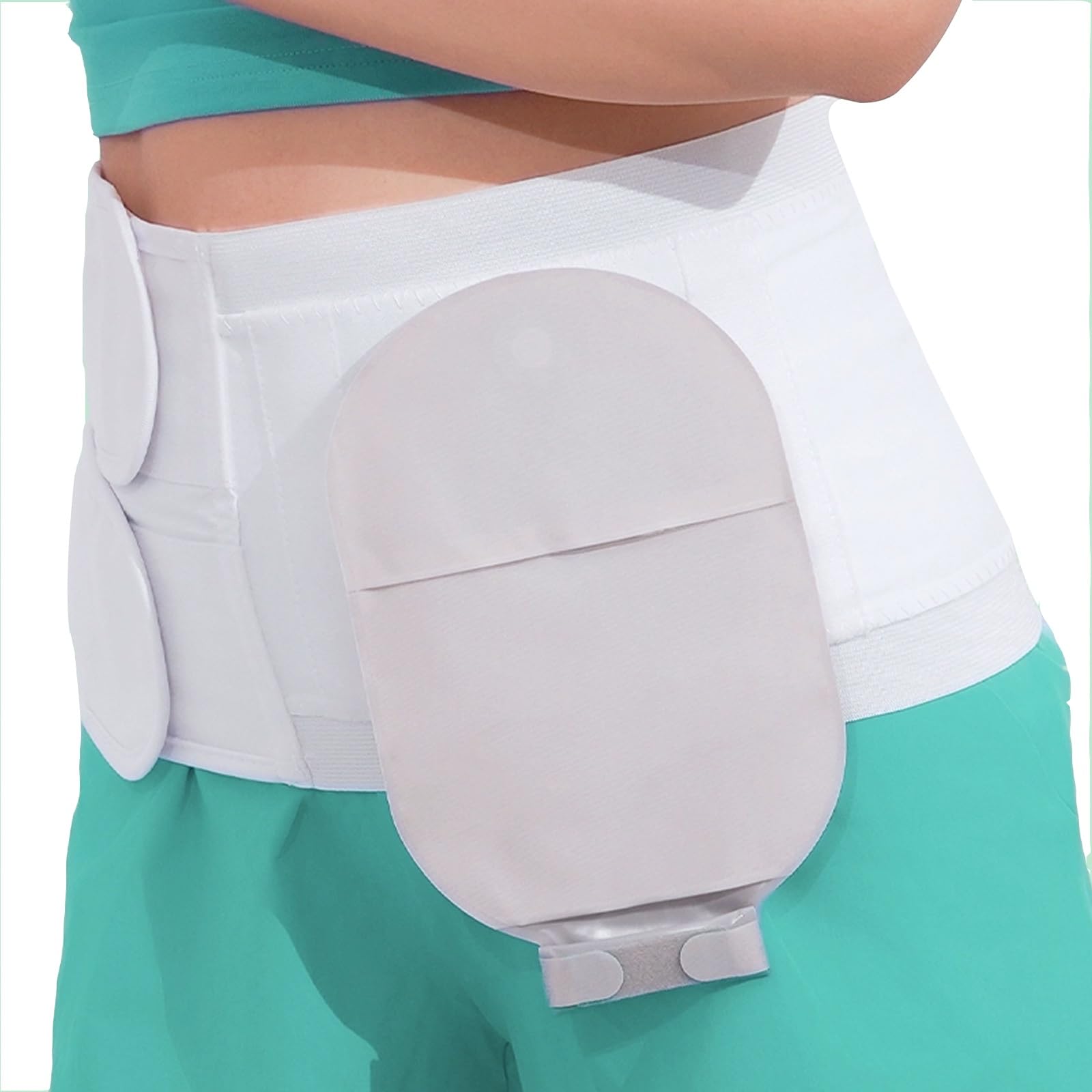 Ostomiegürtel, Stoma Gürtel, Stoma Zubehör, Antikollisionsschutz für Sport und Arbeit, Verstellbare Stütze zur Vorbeugung von Parastomalen Hernien für Männer und Frauen(S)