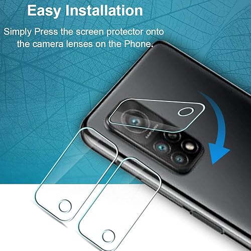 Miniatura 2 de Zeking Paquete de 3+3 Diseñado para Xiaomi Mi 10T 5G10T Pro 5G (6.7 pulgadas) Protector de pantalla de vidrio templado (paquete de 3) con (3