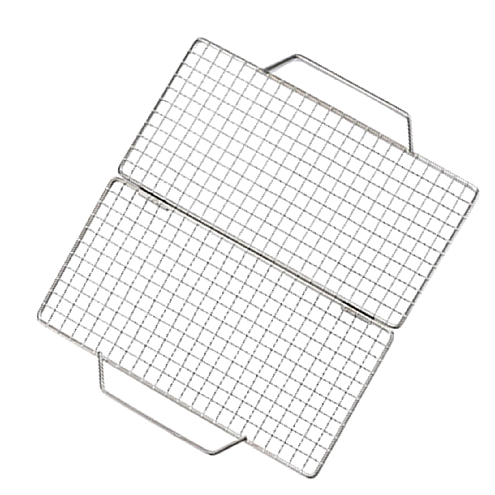 Xinsheinelry 304 Stainless Steel Honeys Combs BBQ Grills Meshes Foldable Portable Barbecue Meshes for Outdoor Camping and Picnics Rust Proof Barbecue Grate